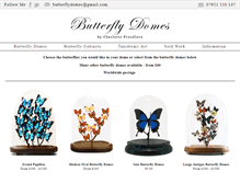 Tablet Screenshot of butterflydomes.co.uk
